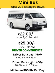 Mini Bus Outstation Services